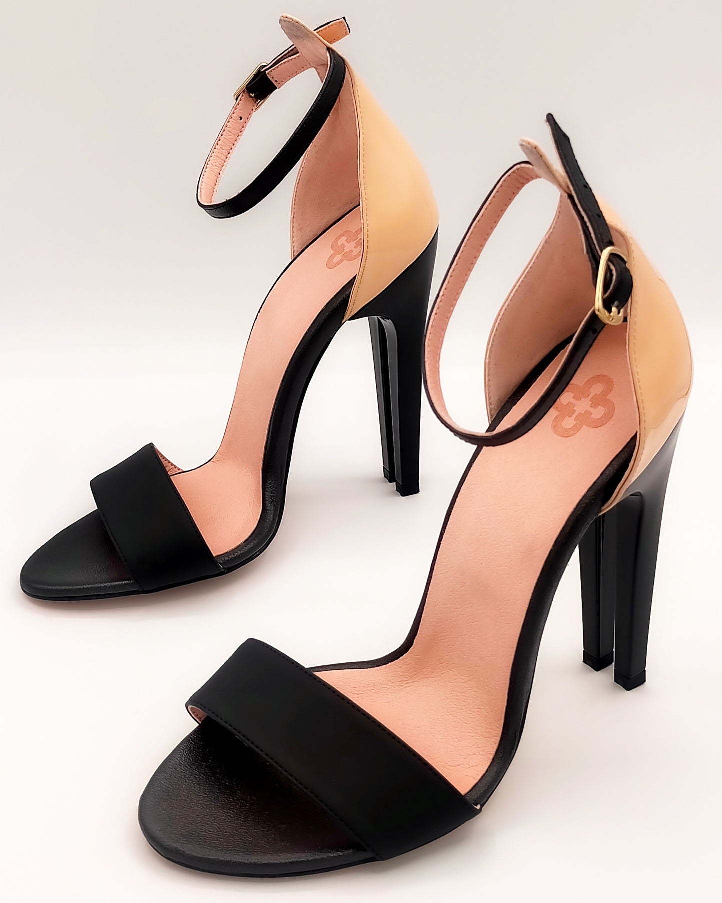 Talon Double - Angel Nude&Black One ecofriendly opentoes
