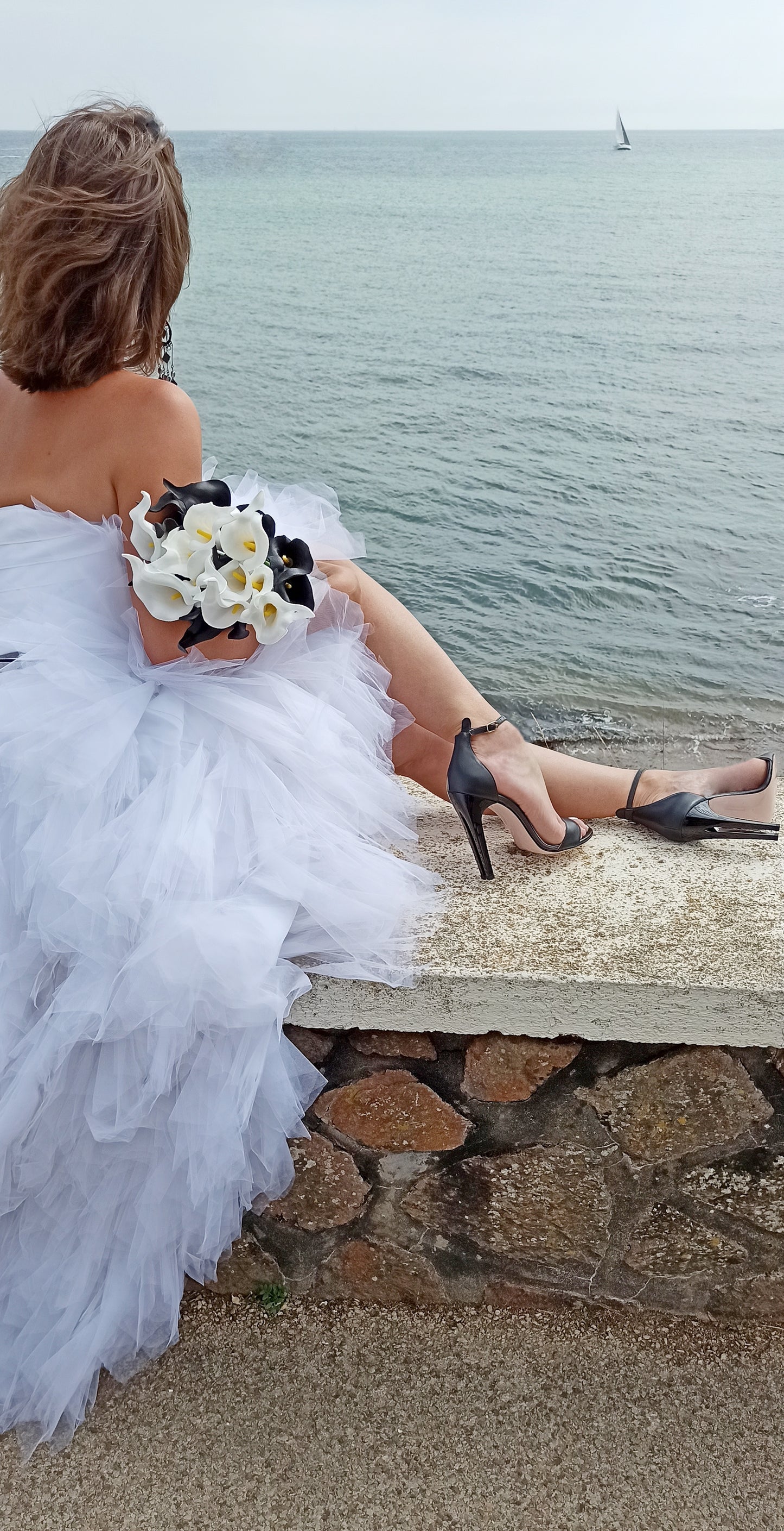 Talon Double - Angel Black One ecofriendly opentoes