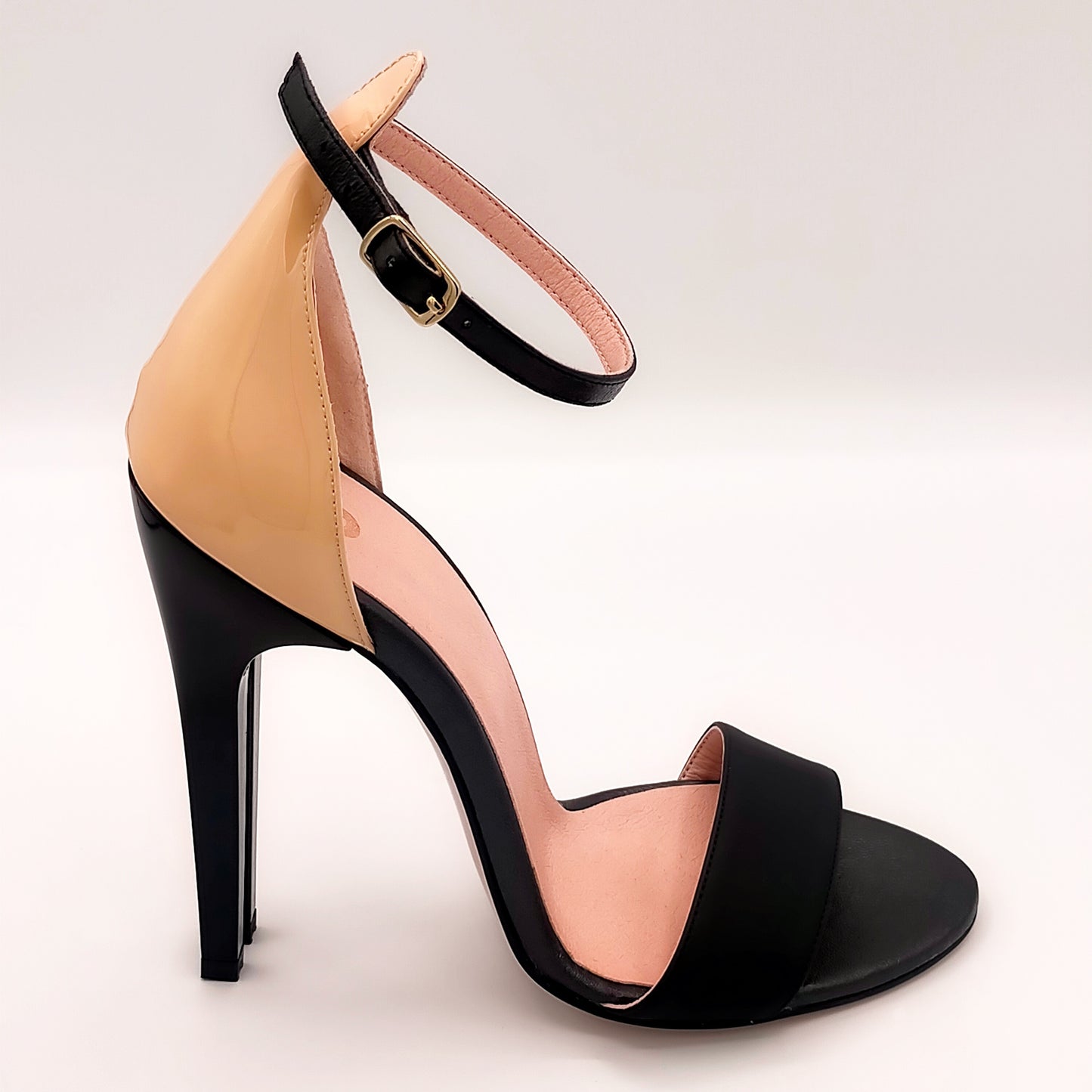 Talon Double - Angel Nude&Black One ecofriendly opentoes